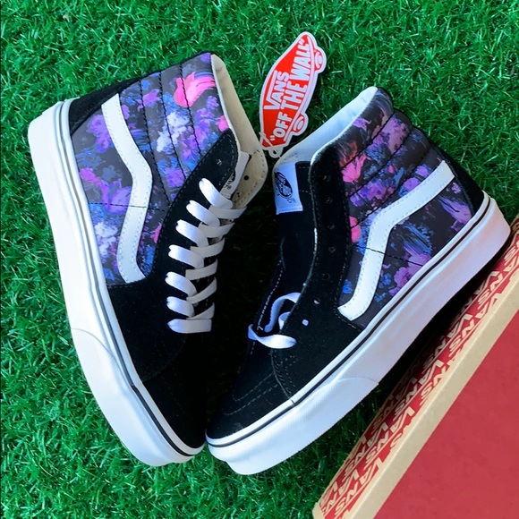 Vans Shoes | Vans Sk8hi Warped Floral Blktrwht Wmns | Poshmark